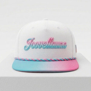 Gorra de golf snapback de sarga de algodón personalizada con bordado 3D, visera plana, ajustable, estilo béisbol, OEM, logotipo personalizado, de fábrica, para moda y fiestas - Product Image 6