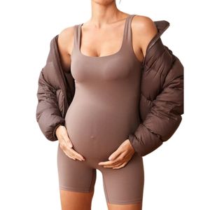 Women High Waist Seamless Jumpsuit Square Collar Sleeveless Tummy Control Maternity Shapewear <b>Bodysuit</b> Solid <b>Black</b> Sexy Rompers - Product Image 4