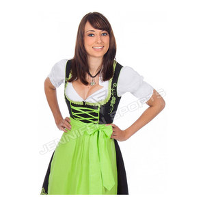 Costume de carnaval d'Oktoberfest de haute qualité, robe de serveuse de bar, serveuse de bière allemande, cosplay, robe bavaroise Dirndl - Product Image 4
