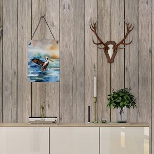 Letrero de Metal de aluminio Multicolor de 12x16, nuevas impresiones colgantes de puerta de pared de Pelican para cocina, Bar, baño, decoración del hogar, placa de puerta delantera - Product Image 3