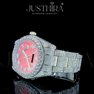 Reloj RLX Totalmente Cubierto de Diamantes Moissanite, Joyería Hiphop, Material de Plata 925, para Regalo de Compromiso, Boda o Aniversario - Product Image 4