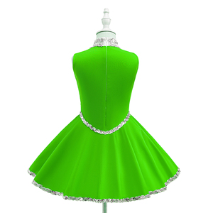Tenues de cheerleading pour enfants en gros, uniformes de danse personnalisés à sequins pour spectacles, tenues de cheerleading scintillantes, vêtements OEM - Product Image 2