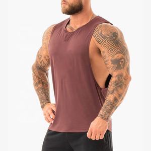 2025 nuevo diseño de camiseta sin mangas de gimnasio para hombre 100% algodón chalecos de secado rápido ropa deportiva Chaleco de entrenamiento de punto de talla grande ropa de Fitness - Product Image 2