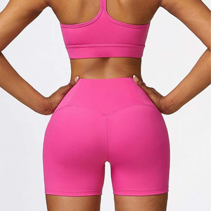Women High Waist Yoga <b>Shorts</b> <b>Seamless</b> Stretch Workout Fitness Activewear Breathable Quick Dry <b>Gym</b> Running Exercise <b>Shorts</b> - Product Image 4