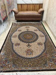Alfombra Persa de Seda Hecha a Mano de Primera Calidad, Moderna, Fina, Anudada a Mano, Antideslizante, Lavable, con Diseño Personalizado, de 2-3 mm de Grosor, Plegable - Product Image 3