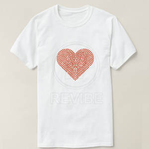 T-shirt en coton 100% de haute qualité, taille plus, très populaire, style personnalisé, col rond, avec strass - Product Image 5