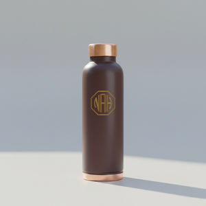 Bouteille d'eau en cuivre pur de 950 ml, très vendue, bienfaits ayurvédiques pour la santé, bouteille en métal étanche, fabrication artisanale, exportateur en gros - Product Image 4