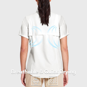 เสื้อตกปลาสีพื้นแบบกำหนดสีและขนาดได้ ดีไซน์พรีเมียม สไตล์สตรีทแวร์ สำหรับผู้หญิง - Product Image 2