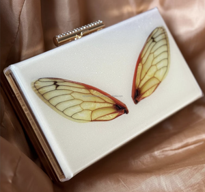 Bolso de Mano Tipo Clutch de Noche para Mujer, de Lujo, con Cierre Magnético de Resina Epoxi, Logotipo Personalizable, Modelo Escultura, Impermeable, para Bodas - Product Image 2