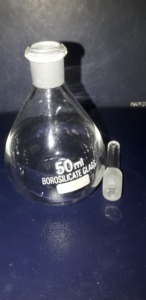 Equipo de Laboratorio para Estudiantes con Frasco de Vidrio Borosilicato de 50 ml – Material Educativo para Uso en Laboratorios Escolares y Universitarios - Product Image 4