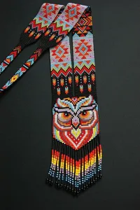 Trending White Tiger <b>Ceramic</b> Beaded Necklace Vintage Flower Pattern Handmade Ethnic Jewelry for Women's Anniversary , wedding - Product Image 5