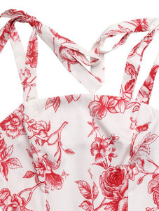 Vestido largo con estampado floral y tirantes - Product Image 5