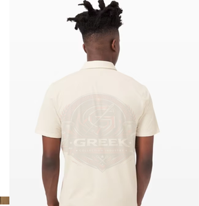 Tissu jersey uni haut de gamme pour chemises homme, mélange coton-polyester, logo personnalisé, anti-plis, pour tenues décontractées, de bureau, de golf et uniformes - Product Image 5