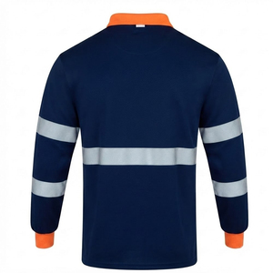 Camiseta Polo de Manga Larga Reflectante de Alta Visibilidad, Diseño Nuevo, Ropa de Trabajo Cómoda y Ligera para Hombre, Camisetas Polo de Alta Visibilidad - Product Image 2
