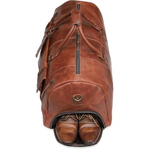 Bolsa de viaje de cuero de lona para mujeres, hombres, gimnasio, deportes, fin de semana, bolsa de cabina de avión, bolsa de viaje grande de 28 pulgadas - Product Image 6