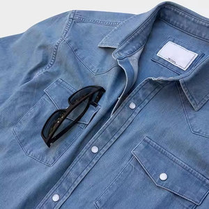 <b>Top</b> Selling Oversized Custom Made Men <b>Work</b> Jeans Shirt Latest Design Cheap Price Men <b>Work</b> Jeans Shirt - Product Image 6