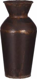 Jarrón de Flores de Metal de Cobre Antiguo Hecho a Mano con Asas Retorcidas, Centro de Mesa Decorativo Rústico para Decoración del Hogar y Hoteles - Product Image 5