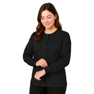 Unisex Classic Cotton <b>Scrub</b> <b>Sets</b> with Jersey Fabric Needle Detection Professional Medical Nurse Uniform for Hospital Use - Product Image 3