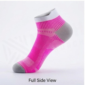 Pink Ankle <b>Socks</b> Breathable Knitted <b>Running</b> <b>Socks</b> for Adults Summer Season - Product Image 3