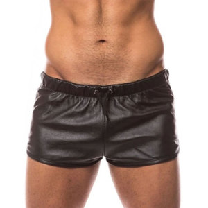 กางเกงขาสั้นหนังน้ำหนักเบาสำหรับผู้ชายใส่ทำงานในฤดูร้อน กางเกงขาสั้นออกกำลังกายสำหรับผู้ชาย มีกระเป๋าข้าง เอวยางยืด ระบายอากาศได้ดี มีจำหน่ายแล้ว - Product Image 1