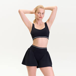 Combinaison gainante sculptante pour femme en jersey de coton à col rond, haute résilience, toucher doux, effet ventre plat - Product Image 1