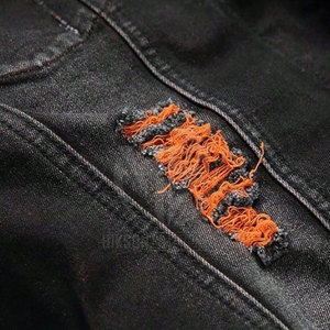 Ropa para Hombre, Estilo Clásico, Cierre de Botones, Manga Larga, Cómoda, Informal, Chaqueta de Mezclilla para Exteriores - Product Image 6