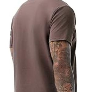 T-shirts à col en V pour hommes, décontractés, élégants, ajustés, extensibles, en coton doux, à manches courtes - Product Image 6