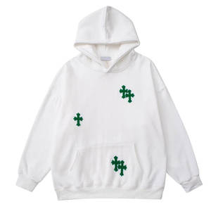 Hoodies brodés personnalisés pour l'hiver, service OEM, fabricant, design basique - Product Image 1