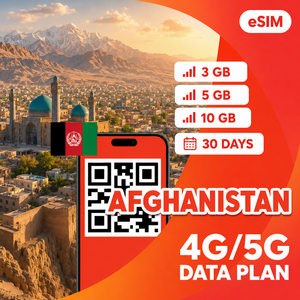 eSIM de voyage en Afghanistan 30 jours 3 Go 5 Go 10 Go Forfait Internet NionAir Code QR eSIM pour touristes OEM/ODM disponible - Product Image 1