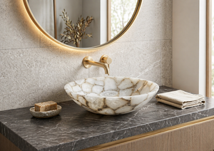 Gemstone wash <b>basin</b> wholesale Gemstone sink manufacturer Custom semi precious stone <b>basin</b> Hotel project wash <b>basin</b> Factory - Product Image 3