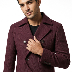 <b>Long</b> Windproof Woolen Eco-Friendly Fashion Streetwear Overcoat Eco-Friendly Fashion Streetwear Casual Warm Plus Size <b>Coat</b> - Product Image 6