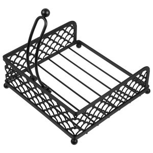 Cesta decorativa de metal para servilletas, para mesa de comedor, encimera de cocina, restaurante, hotel, organización de pañuelos - Product Image 6