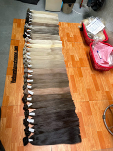 Extensions de cheveux naturels du Vietnam, trame invisible, super double drawn, cheveux Remy, 100g - Product Image 1