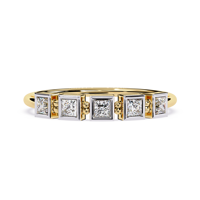Bague unisexe classique en or 10K avec diamant de laboratoire certifié IGI couleur F impeccable, design solitaire à profil de couteau rasoir