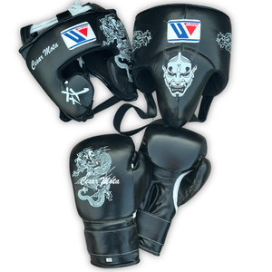 Winning Custom Boxing Gear Set Professional Cowhide Leather Hook Loop Laced Boxing <b>Gloves</b> Training Sparring Quick Dry Breathable - Product Image 1