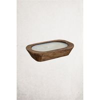 Bol à bougie en bois naturel personnalisé en gros, grande capacité, 6 mèches, pour cire de bougie - Bol à bougie en bois durable