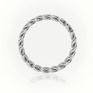Bague chaîne cubaine en or 18 carats, style hip-hop, unisexe, minimaliste, pour usage quotidien, idée cadeau, diamants de laboratoire - Product Image 2