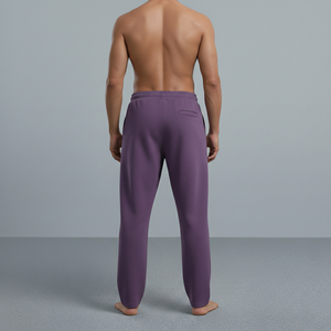 Pantalones Deportivos Morados para Hombre 2026, con Logotipo de la Marca Flame, Cintura Elástica, Estilo Casual, de Algodón de Peso Medio, Corte Regular, para Otoño - Product Image 5