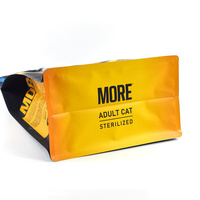Sachet Doypack pour aliments pour animaux de compagnie avec impression en héliogravure haute définition, fermeture éclair refermable et soufflet de fond carré