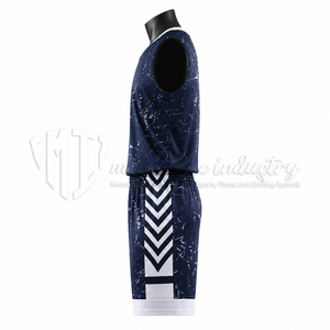 Uniformes de Baloncesto Cómodos, Ligeros, Estampados, Transpirables, de Secado Rápido, Tallas Grandes, Unisex para Adultos, 100% Poliéster, Sin Mangas - Product Image 4