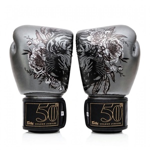 Gants de boxe Fairtex en cuir rouge, dernière collection, avec fermeture auto-agrippante antidérapante et sangle de poignet réglable pour arts martiaux et Muay Thai (vente en gros) - Product Image 2