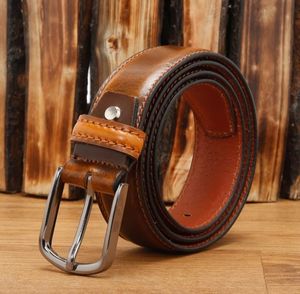 Cinturón de Cuero Vacuno Personalizado Vintage 2026, Ecológico, Duradero, Retro, Casual de Negocios, Formal, Negro, de Piel de Cocodrilo Genuina - Product Image 4
