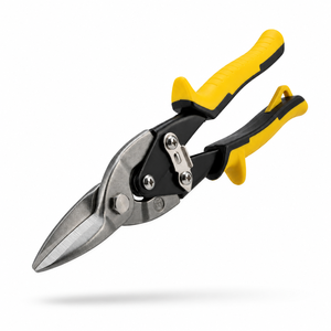 Cisailles à tôle robustes pour l'aviation avec poignée ergonomique jaune et noire, cisailles à action composée pour la découpe de métaux, tôle, aluminium - Product Image 1