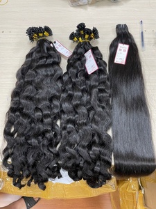 แฮร์เทปผมธรรมชาติสีดำ # 1B ผมหยิกเป็นลอนคลื่นลึกมัดผมมนุษย์ขายส่ง - Product Image 2