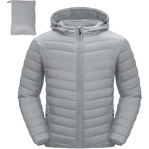 Custom Men's Oversized Sports Shell Padded Bubble <b>Quilted</b> Puffer Jacket <b>Winter</b> Wool Stand Collar Zip Down Jacket - Product Image 1