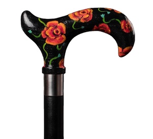 Bastón de madera con incrustaciones de latón de AYAANS CREATIONS - Product Image 1