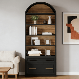 Libreria Alta dal Design Francese Moderno per Casa e Hotel, in Rattan e Pannelli di Legno, Arredamento per Soggiorno e Uso in Supermercato - Product Image 3