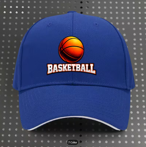 Une casquette de baseball avec motif de basket-ball, adaptée aux hommes et aux femmes, légère et réglable, idéale pour l'extérieur. - Product Image 4