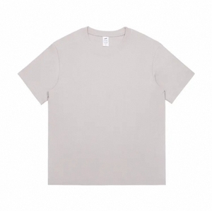 T-shirt décontracté classique noir uni pour homme, manches courtes, col rond, coupe régulière, 100 % coton jersey tricoté, teint uni - Product Image 3