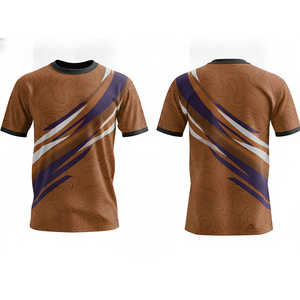 Modern Fit Full Sublimation Breathable T-Shirt | Sublimation Fitness Apparel Supplier | <b>Men</b> Women Adults Sizes | Front - Product Image 3
